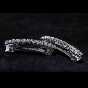 Barrette – 2 row – Crystal