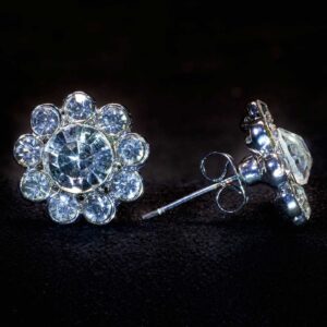 Crystal Flower - Pierced