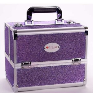 Sparkly Purple Makeup Case - Tackle/Mirror