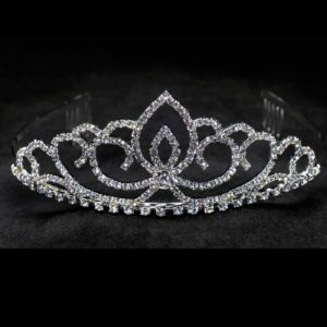 Tiara - Crystal with Comb - Large