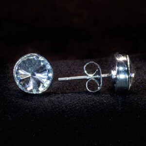 Silver/Rhinestone – pierced