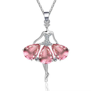 Ballerina Pink Skirt Necklace