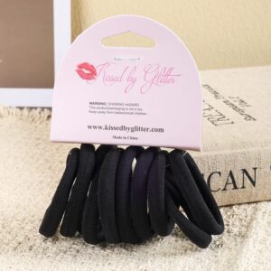 Seamless Hair Ties - Black